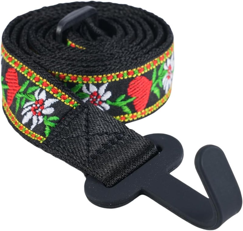 CLOUDMUSIC Ukulele Strap Clip On No Drill J Hook For Soprano Concert Tenor Baritone(Red Heart) - Image 2